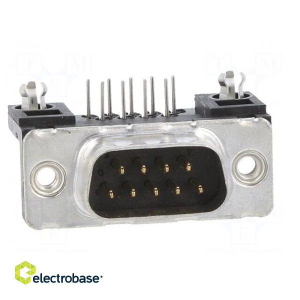 D-Sub | PIN: 9 | socket | male | for panel mounting | angled 90° | 5A paveikslėlis 7