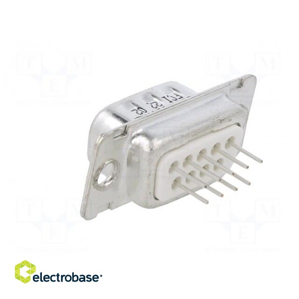 D-Sub | PIN: 9 | socket | male | for panel mounting | straight | 5A фото 4