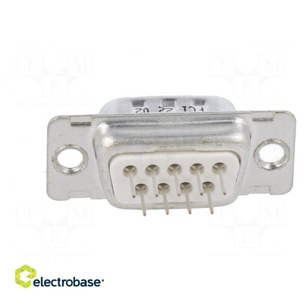 D-Sub | PIN: 9 | socket | male | for panel mounting | straight | 5A фото 5