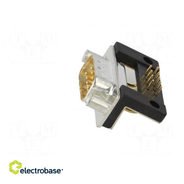 D-Sub | PIN: 9 | socket | male | for panel mounting,on PCBs | THT image 3
