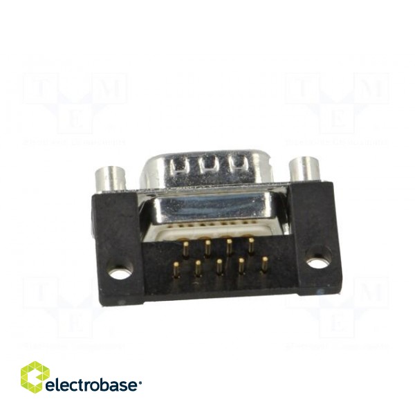 D-Sub | PIN: 9 | socket | male | for panel mounting,on PCBs | THT image 5