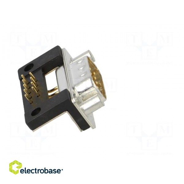 D-Sub | PIN: 9 | socket | male | for panel mounting,on PCBs | THT image 7
