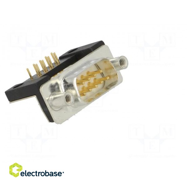D-Sub | PIN: 9 | socket | male | for panel mounting,on PCBs | THT image 8