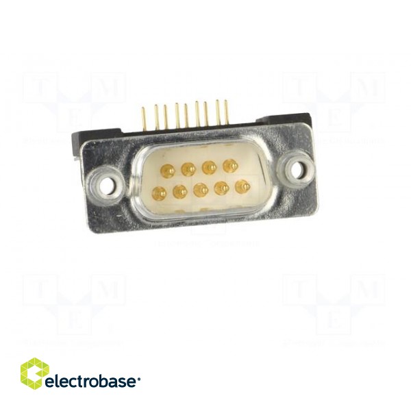 D-Sub | PIN: 9 | socket | male | for panel mounting,on PCBs | THT image 9
