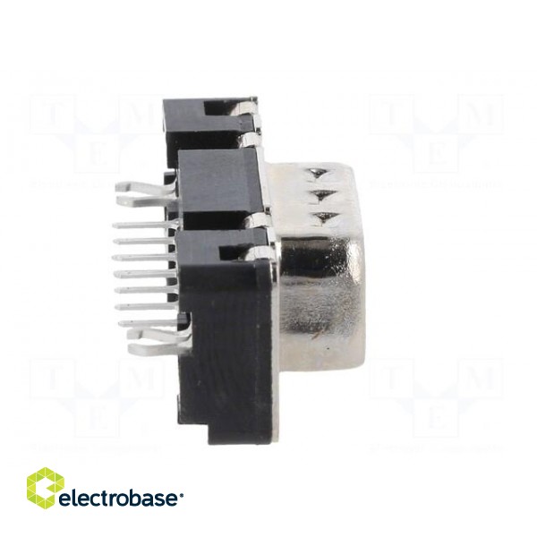 D-Sub | PIN: 9 | socket | male | straight | THT | M3 | Type: PCB snap-in image 7