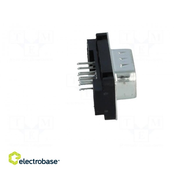 D-Sub | PIN: 9 | socket | male | straight | THT | UNC4-40 | Locking: screws image 7