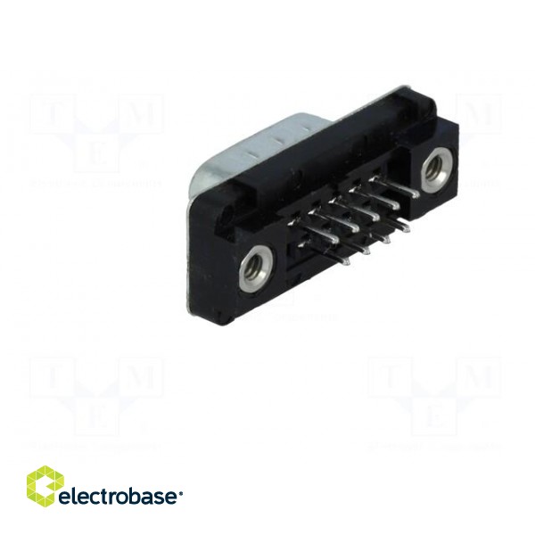 D-Sub | PIN: 9 | socket | male | straight | THT | UNC4-40 | Locking: screws image 4