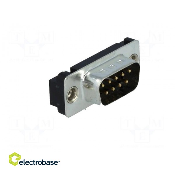 D-Sub | PIN: 9 | socket | male | straight | THT | UNC4-40 | Locking: screws image 8