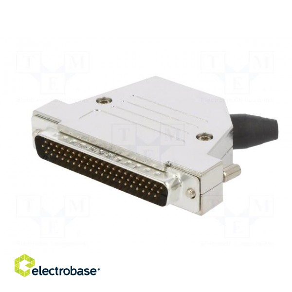D-Sub HD | PIN: 62 | male | angled 45° | soldering | for cable | UNC 4-40 image 2