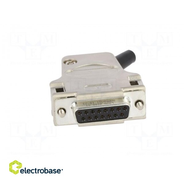 D-Sub | PIN: 15 | female | angled 45° | screw terminal | for cable image 9