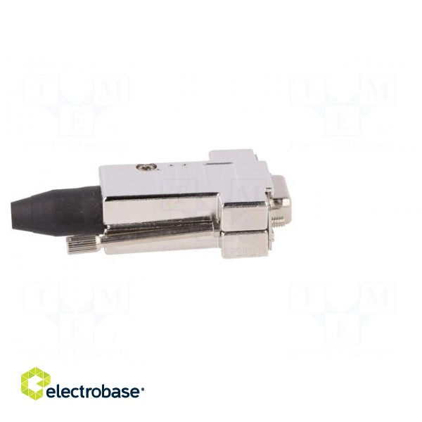 D-Sub | PIN: 15 | plug | female | straight | soldering | for cable | black image 7