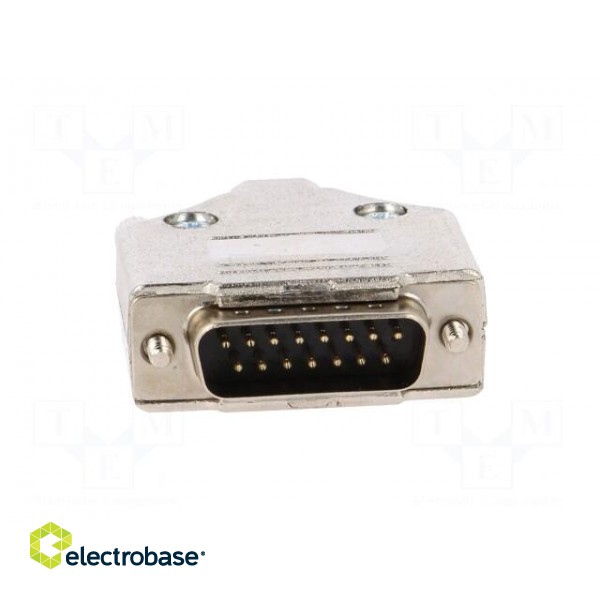 D-Sub | PIN: 15 | plug | male | soldering | for cable | black image 9