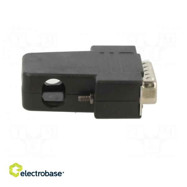 D-Sub | PIN: 26 | plug | male | soldering | for cable | black paveikslėlis 7