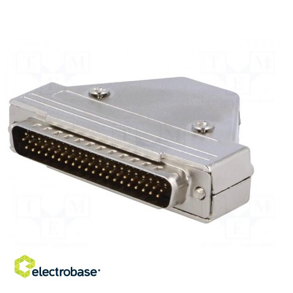D-Sub | PIN: 62 | plug | male | soldering | for cable | black paveikslėlis 2
