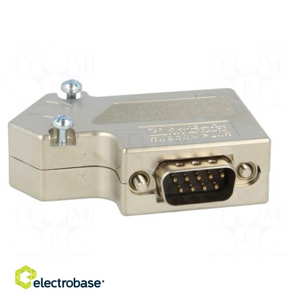 D-Sub | PIN: 9 | angled 55° | screw terminal | for cable image 9