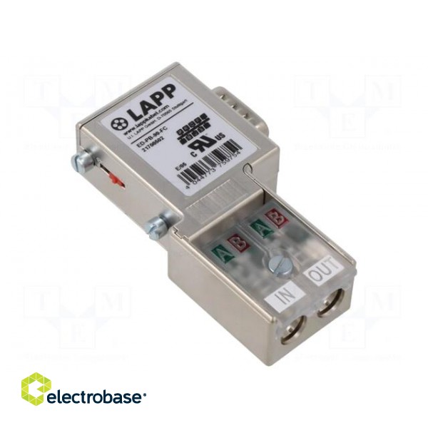 D-Sub | PIN: 9 | angled 90° | IDC | for cable | Type: Profibus фото 1