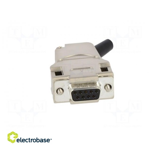 D-Sub | PIN: 9 | female | angled 45° | screw terminal | for cable image 9