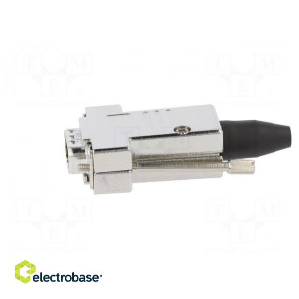 D-Sub | PIN: 9 | male | straight | screw terminal | for cable | UNC4-40 image 3