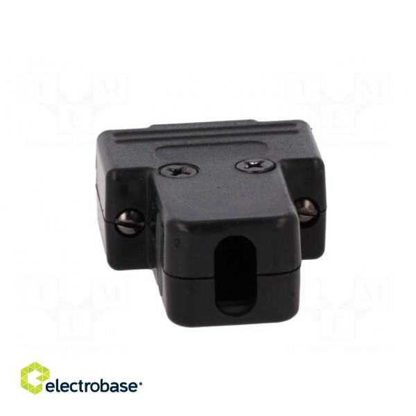 D-Sub | PIN: 9 | plug | female | soldering | for cable | black paveikslėlis 5
