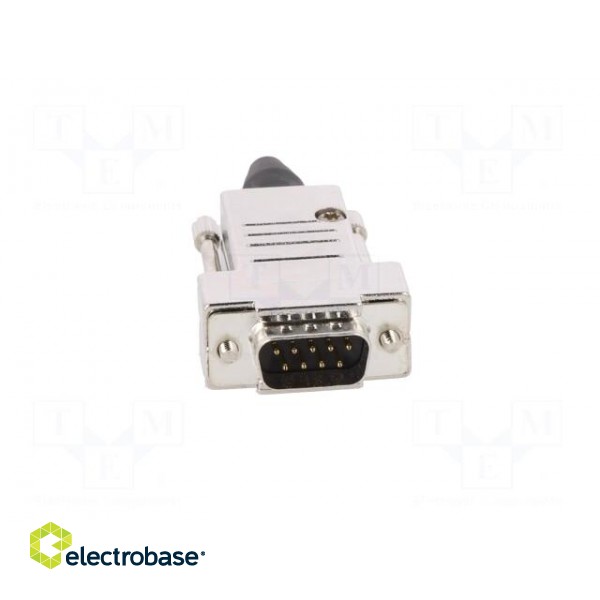 D-Sub | PIN: 9 | plug | male | soldering | for cable | black paveikslėlis 8