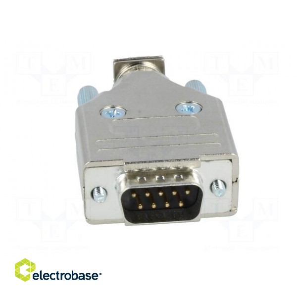 D-Sub | PIN: 9 | plug | male | straight | soldering | for cable фото 9
