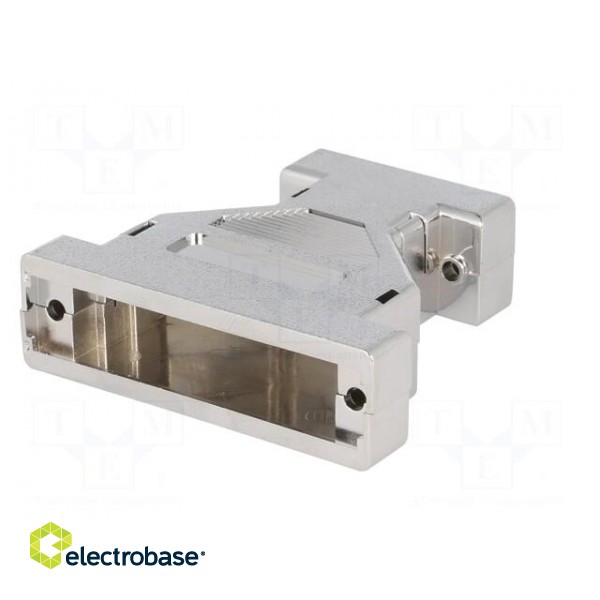 Enclosure: for D-Sub adapters | shielded | Locking: screws | silver image 2