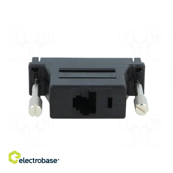 Transition: adapter | RJ12 socket,D-Sub 25pin female | black фото 5