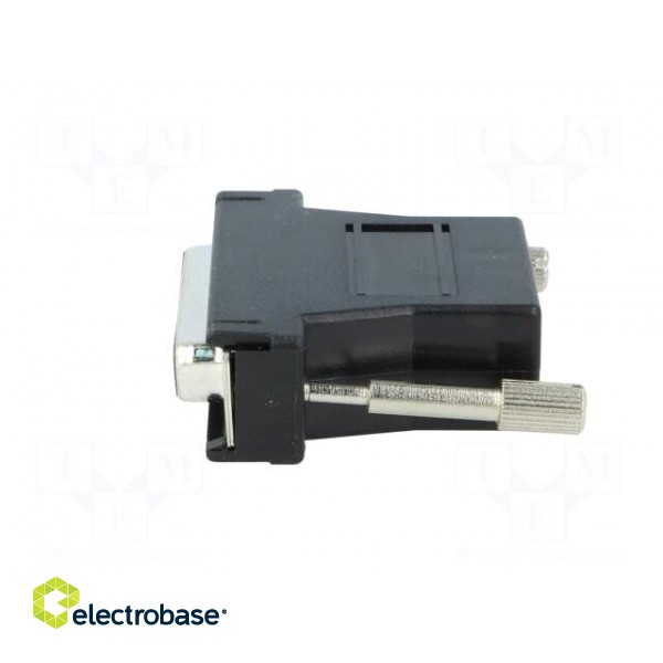 Transition: adapter | D-Sub 25pin female,RJ12 socket | black image 3