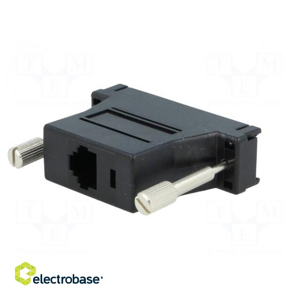 Transition: adapter | D-Sub 25pin female,RJ12 socket | black image 6
