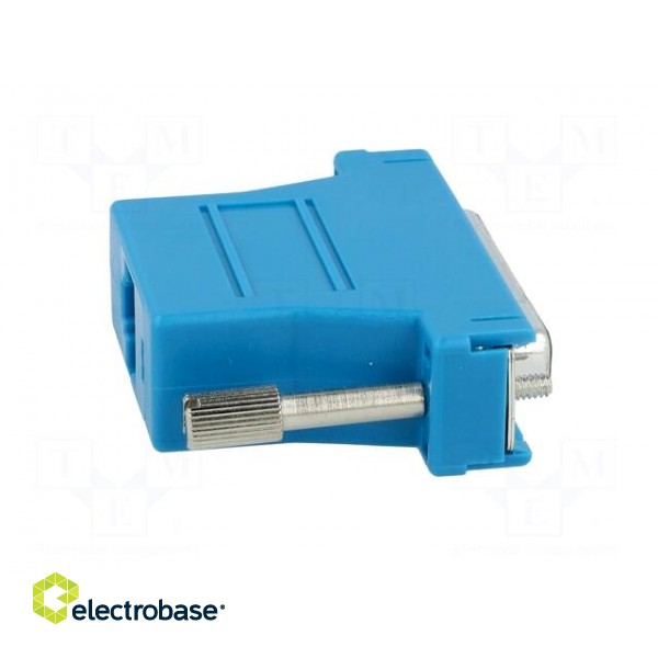 Transition: adapter | RJ45 socket,D-Sub 25pin female | blue фото 7