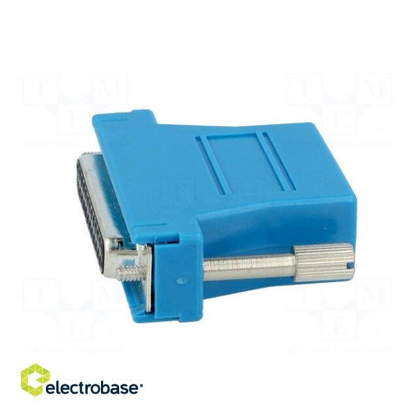 Transition: adapter | D-Sub 25pin female,RJ45 socket | blue image 3
