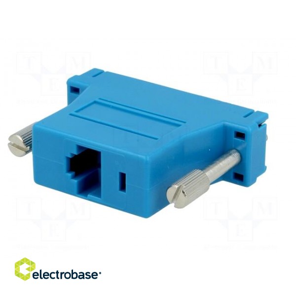 Transition: adapter | D-Sub 25pin female,RJ45 socket | blue image 6
