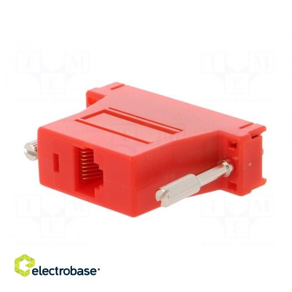 Transition: adapter | RJ45 socket,D-Sub 25pin female | red paveikslėlis 6