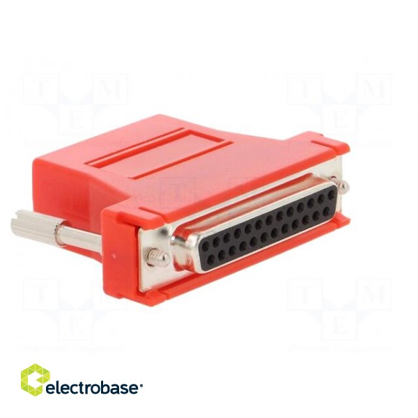 Transition: adapter | D-Sub 25pin female,RJ45 socket | red image 8