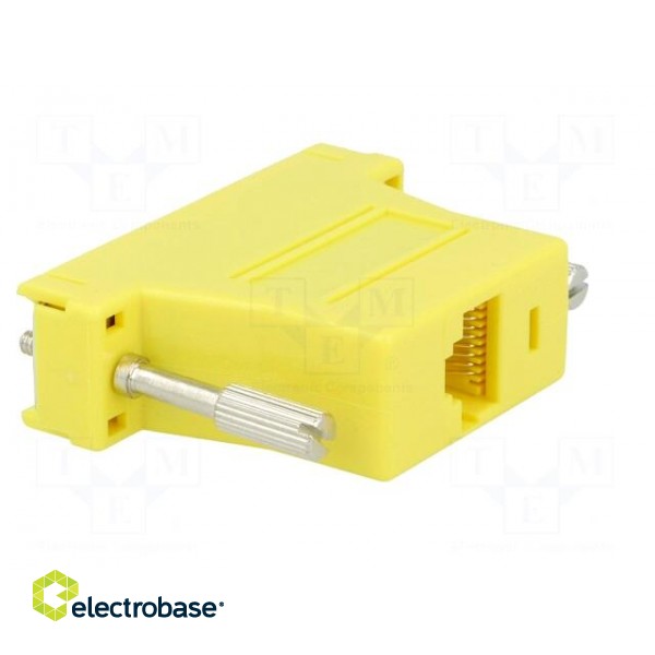 Transition: adapter | RJ45 socket,D-Sub 25pin female | yellow paveikslėlis 4