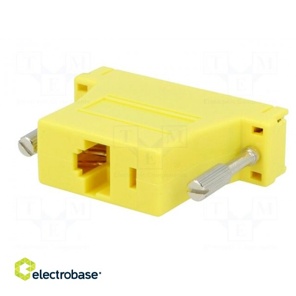 Transition: adapter | RJ45 socket,D-Sub 25pin female | yellow image 6