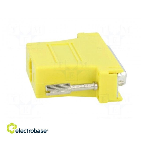 Transition: adapter | D-Sub 25pin female,RJ45 socket | yellow image 7