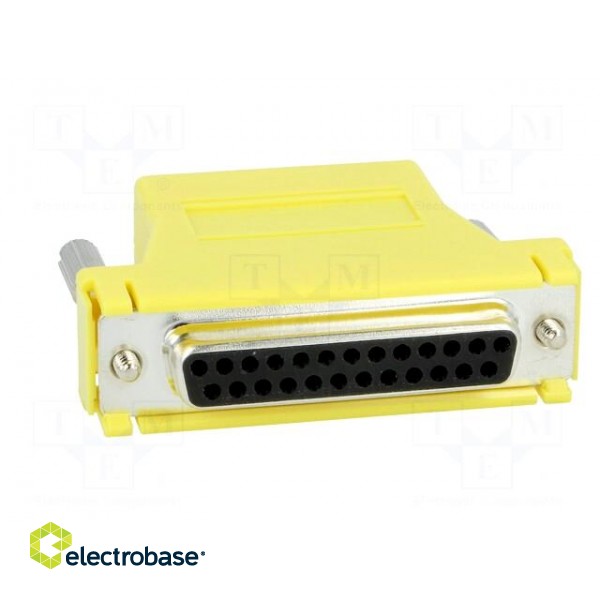 Transition: adapter | RJ45 socket,D-Sub 25pin female | yellow image 9