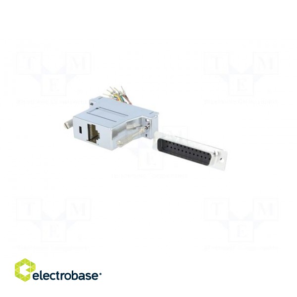 Transition: adapter | D-Sub 25pin male,RJ45 socket image 2