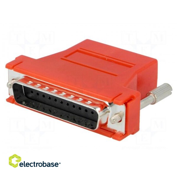 Transition: adapter | D-Sub 25pin male,RJ45 socket | red image 2