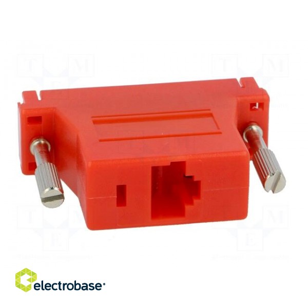 Transition: adapter | RJ45 socket,D-Sub 25pin male | red paveikslėlis 5
