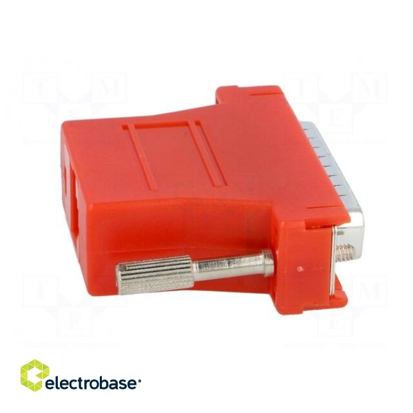 Transition: adapter | RJ45 socket,D-Sub 25pin male | red paveikslėlis 7