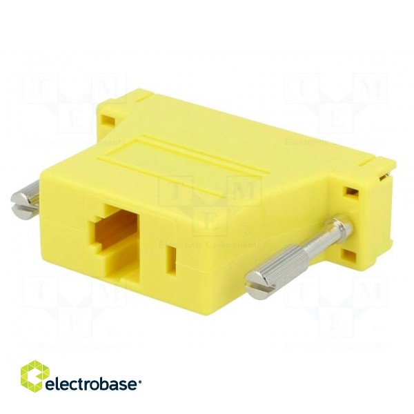 Transition: adapter | RJ45 socket,D-Sub 25pin male | yellow фото 6