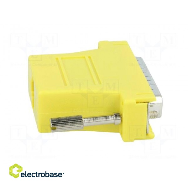 Transition: adapter | RJ45 socket,D-Sub 25pin male | yellow image 7