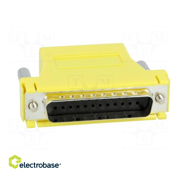 Transition: adapter | RJ45 socket,D-Sub 25pin male | yellow image 9
