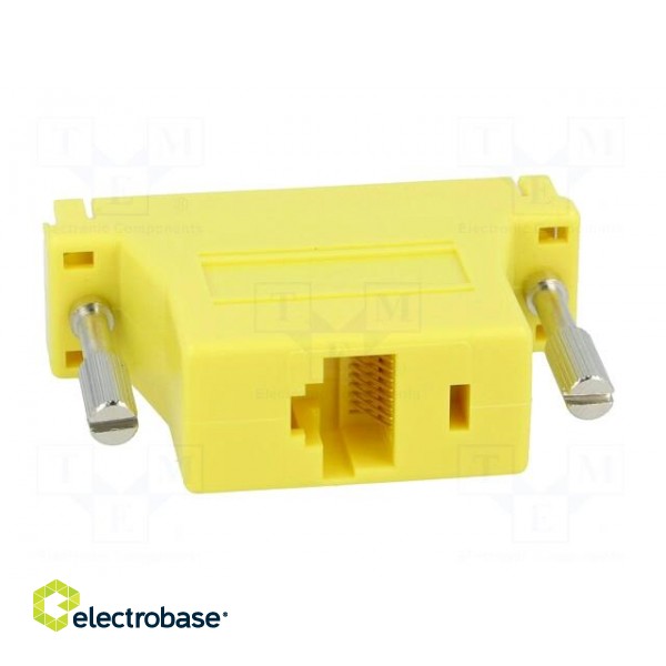 Transition: adapter | RJ45 socket,D-Sub 25pin male | yellow image 5