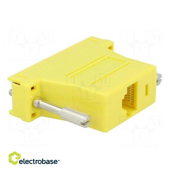 Transition: adapter | RJ45 socket,D-Sub 25pin male | yellow image 4
