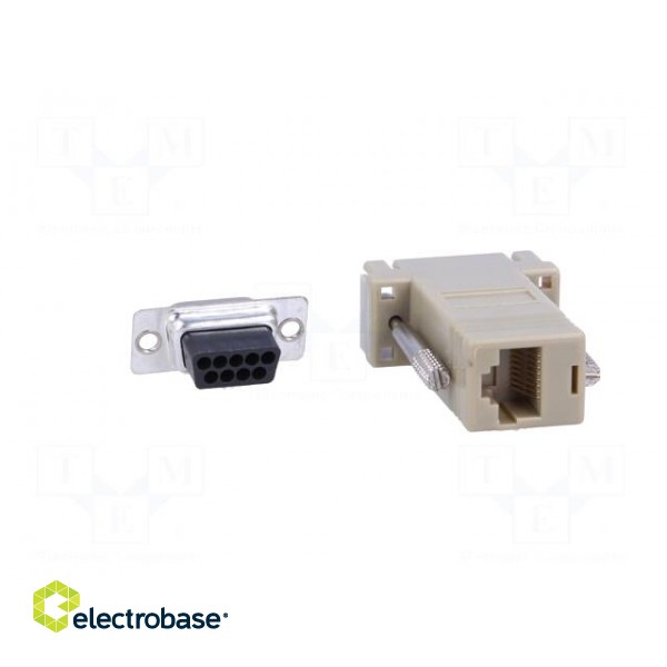 Transition: adapter | D-Sub 9pin female,RJ45 socket image 5