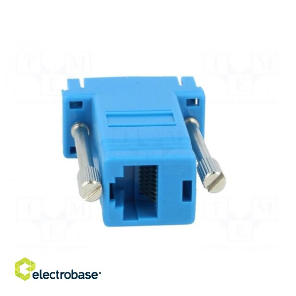 Transition: adapter | RJ45 socket,D-Sub 9pin female | blue paveikslėlis 5