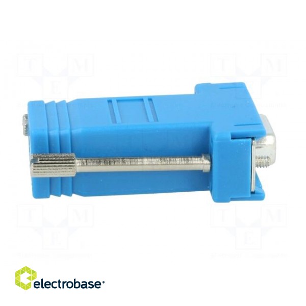 Transition: adapter | D-Sub 9pin female,RJ45 socket | blue image 7